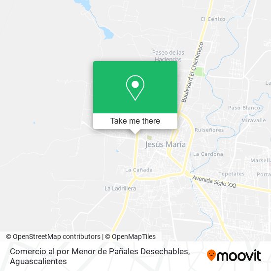 Mapa de Comercio al por Menor de Pañales Desechables