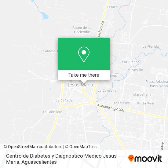 Mapa de Centro de Diabetes y Diagnostico Medico Jesus Maria