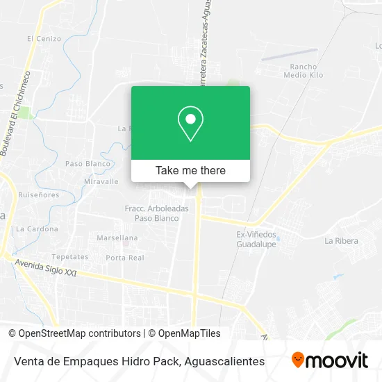 Venta de Empaques Hidro Pack map
