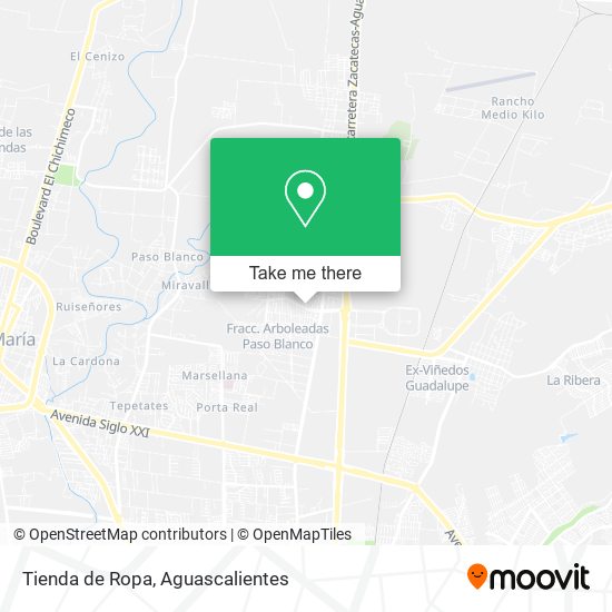 Mapa de Tienda de Ropa