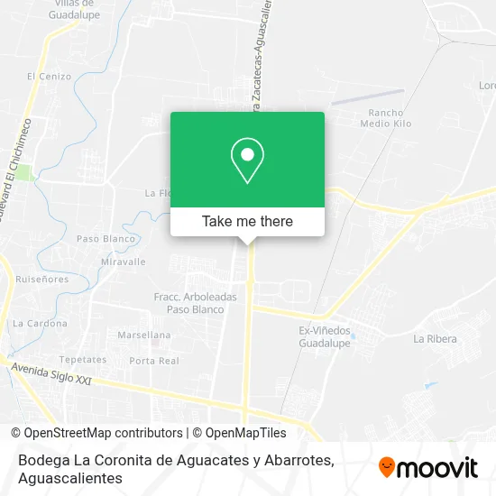 Bodega La Coronita de Aguacates y Abarrotes map