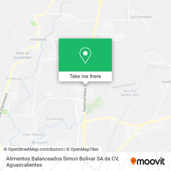 Alimentos Balanceados Simon Bolivar SA de CV map