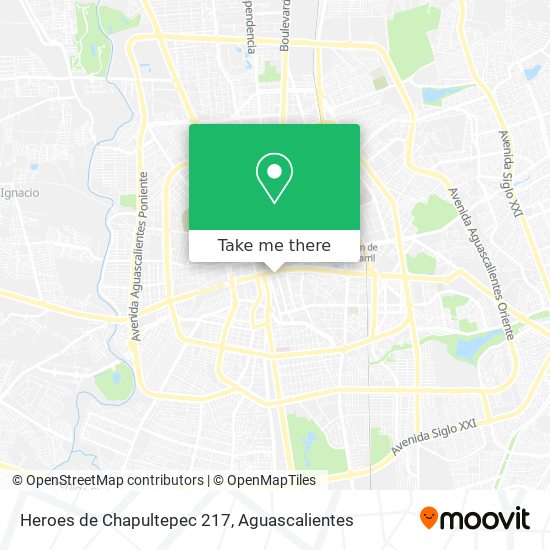 Heroes de Chapultepec 217 map