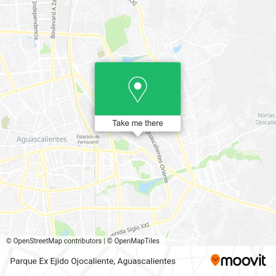 Parque Ex Ejido Ojocaliente map