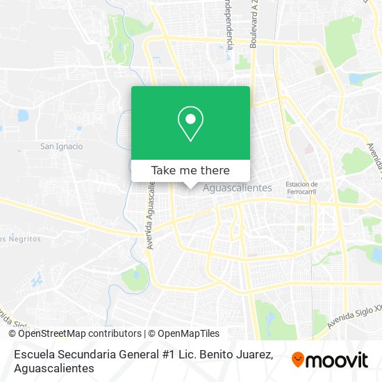 Escuela Secundaria General #1 Lic. Benito Juarez map