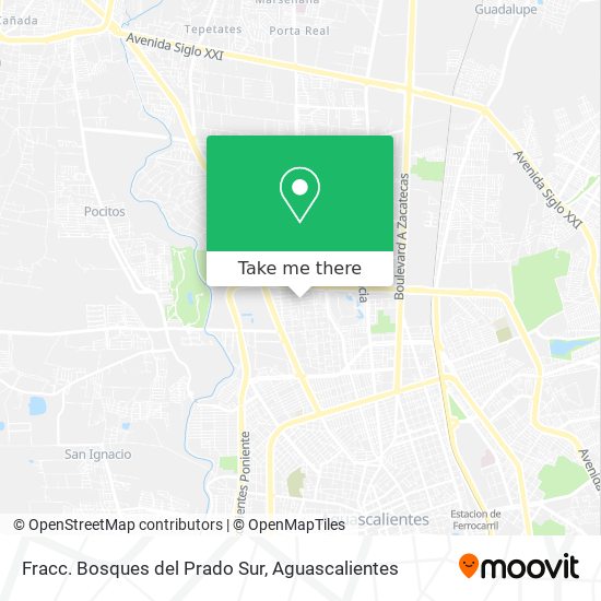 Mapa de Fracc. Bosques del Prado Sur
