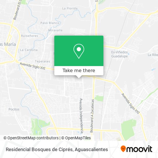 Residencial Bosques de Ciprés map