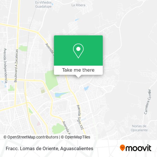 Mapa de Fracc. Lomas de Oriente