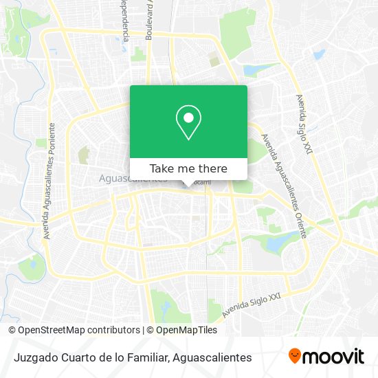 Juzgado Cuarto de lo Familiar map