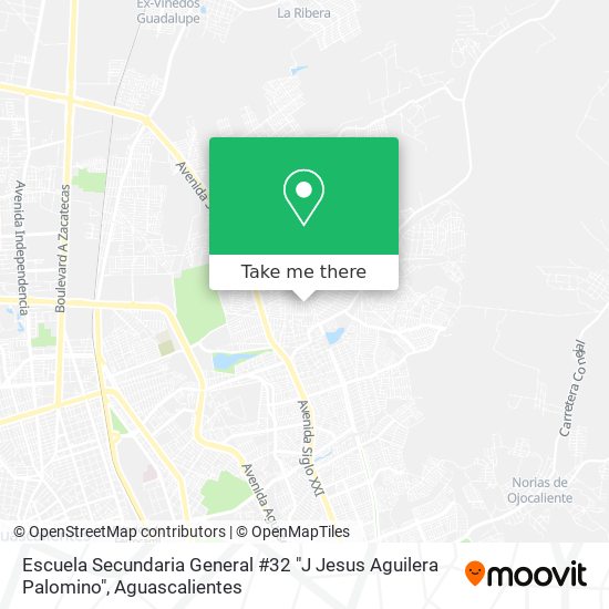 Escuela Secundaria General #32 "J  Jesus Aguilera Palomino" map