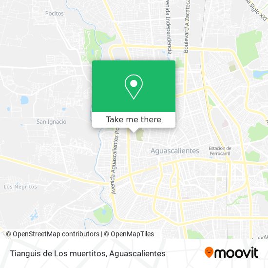 Tianguis de Los muertitos map