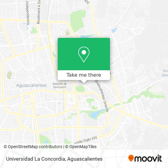 Universidad La Concordia map