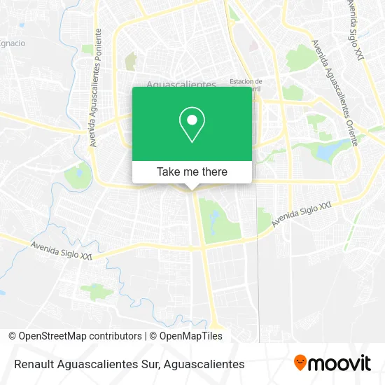 Renault Aguascalientes Sur map