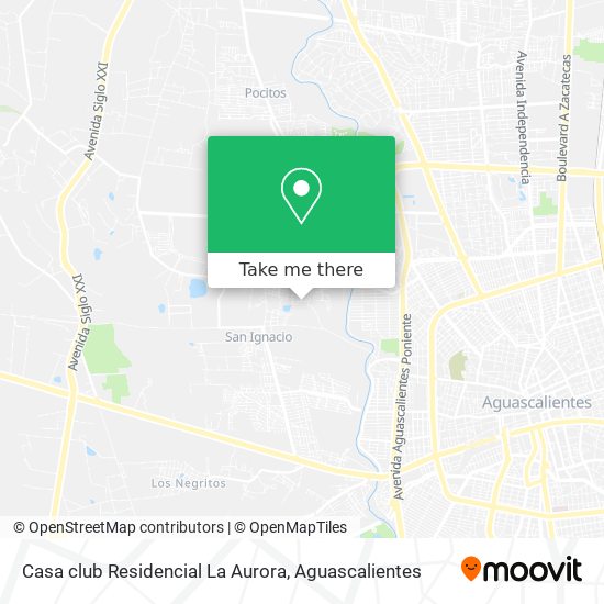 Mapa de Casa club Residencial La Aurora