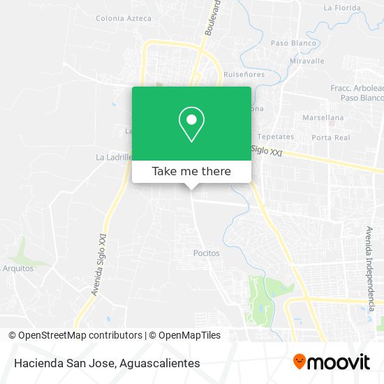 Mapa de Hacienda San Jose