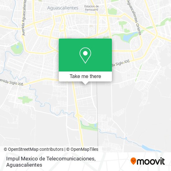 Impul Mexico de Telecomunicaciones map