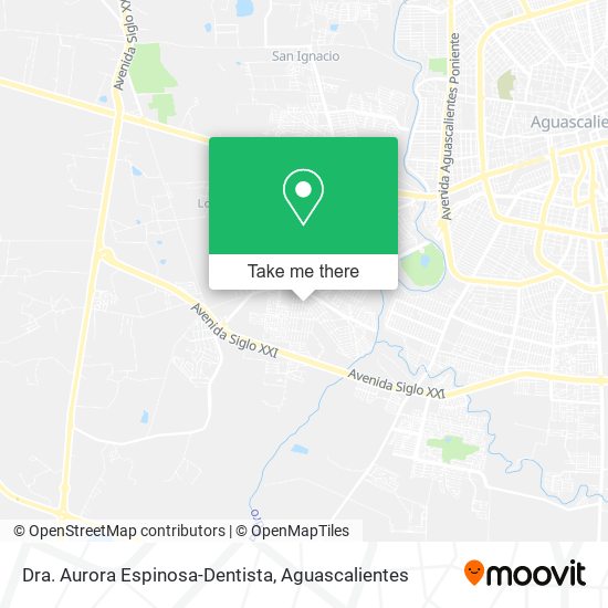 Dra. Aurora Espinosa-Dentista map
