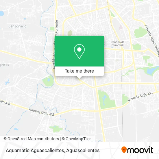 Aquamatic Aguascalientes map