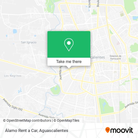 Álamo Rent a Car map
