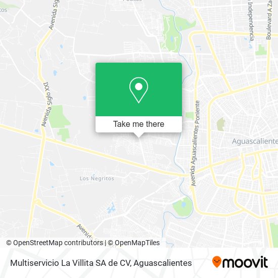 Multiservicio La Villita SA de CV map