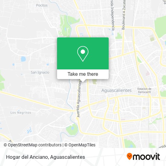 Hogar del Anciano map