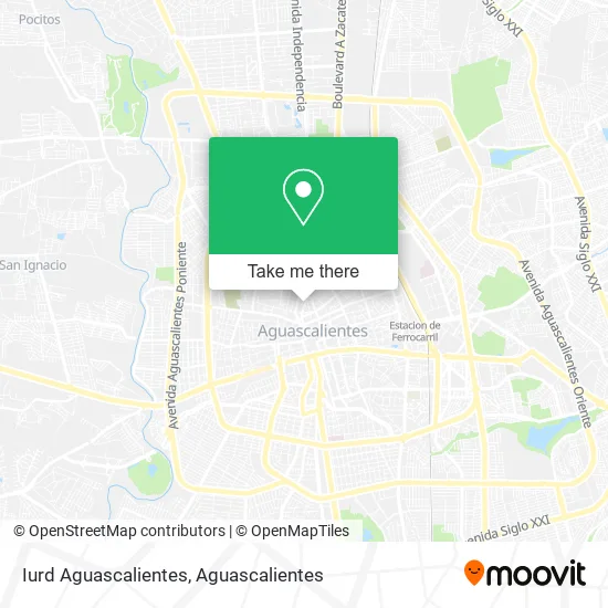 Iurd Aguascalientes map