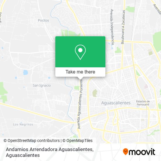 Andamios Arrendadora Aguascalientes map