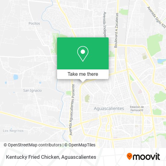 Kentucky Fried Chicken map