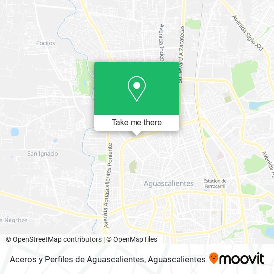 Aceros y Perfiles de Aguascalientes map