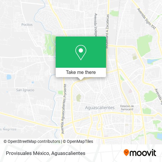 Provisuales México map