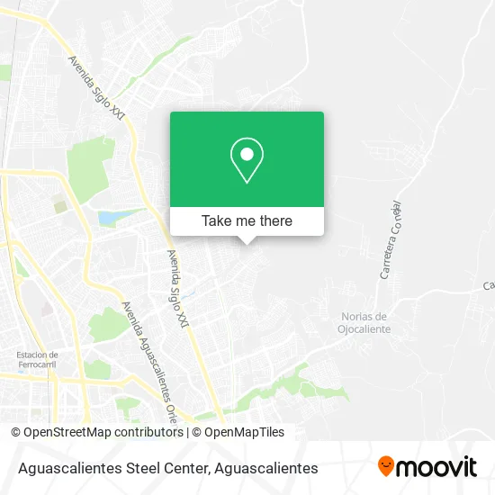 Aguascalientes Steel Center map