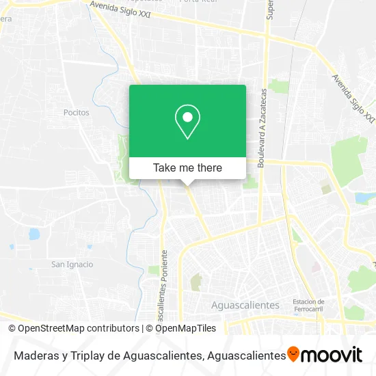 Maderas y Triplay de Aguascalientes map