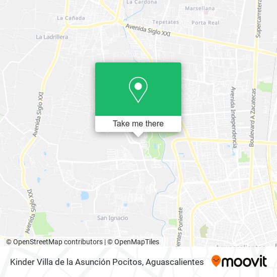 Kinder Villa de la Asunción Pocitos map