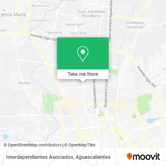 Interdependientes Asociados map