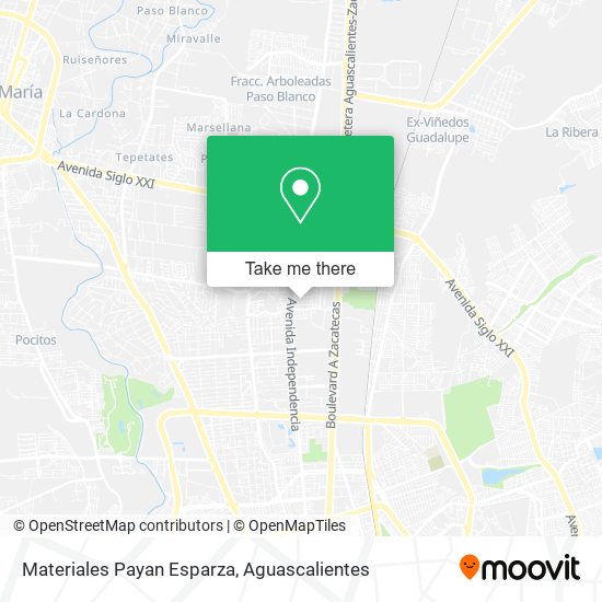 Materiales Payan Esparza map