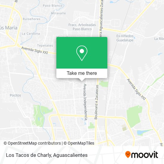 Los Tacos de Charly map