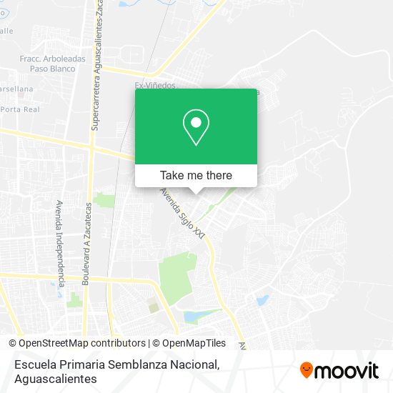 Mapa de Escuela Primaria Semblanza Nacional