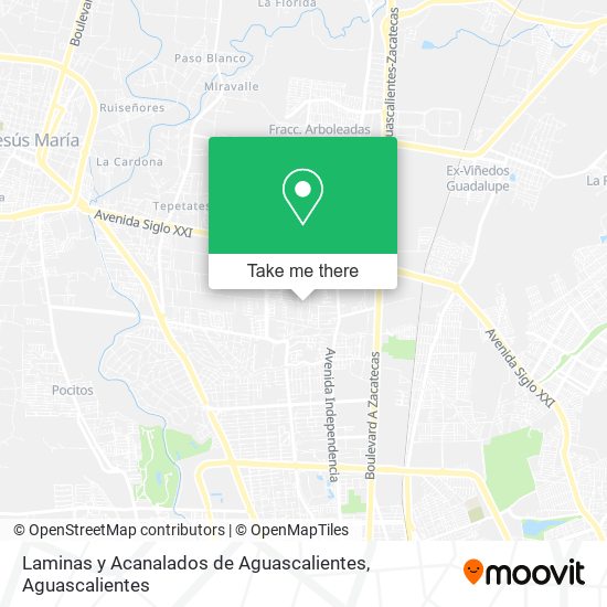 Laminas y Acanalados de Aguascalientes map