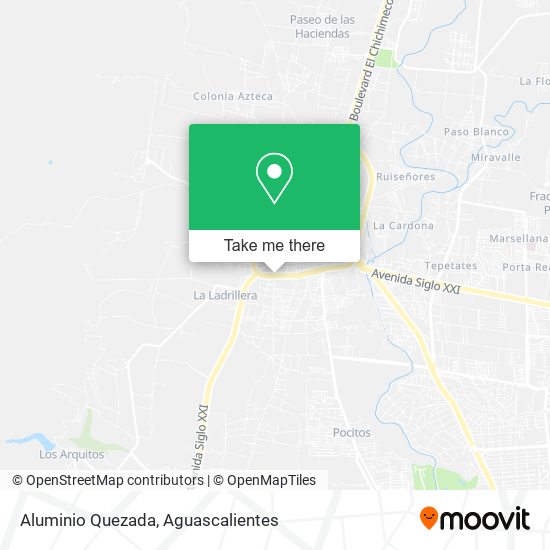 Aluminio Quezada map