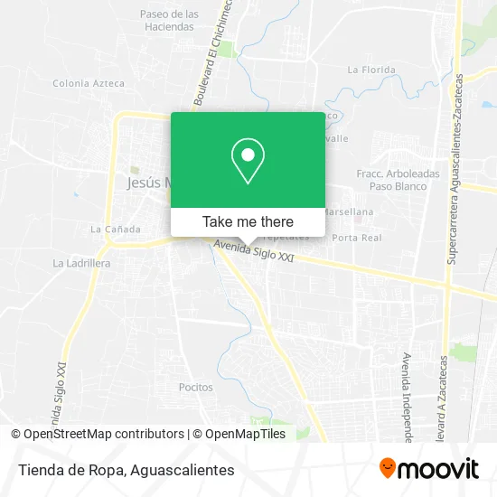 Tienda de Ropa map