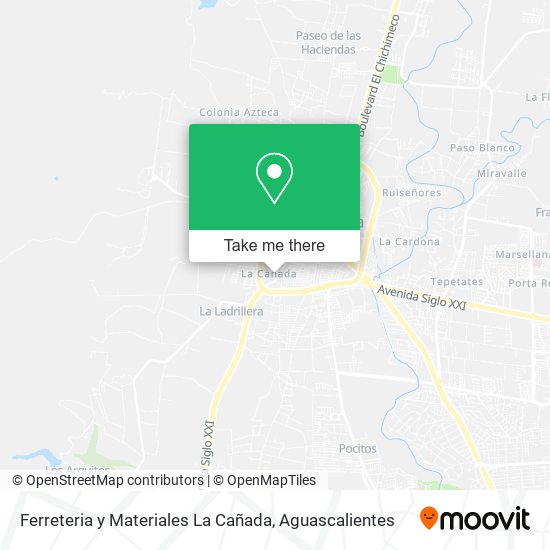 Mapa de Ferreteria y Materiales La Cañada