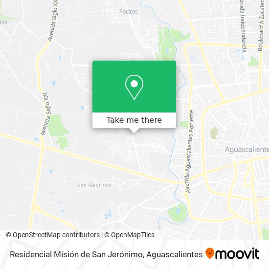 Mapa de Residencial Misión de San Jerónimo