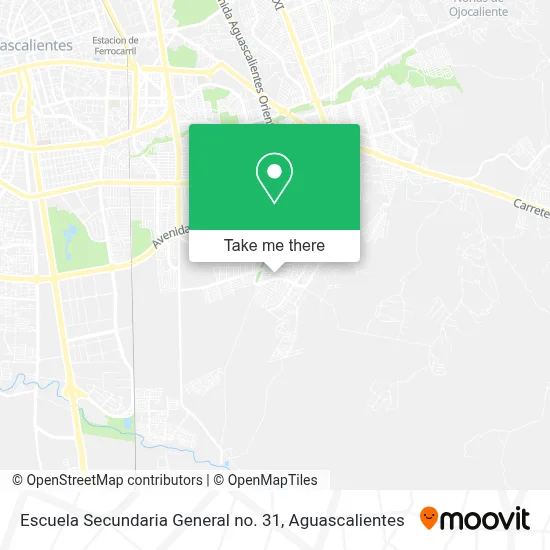 Escuela Secundaria General no. 31 map
