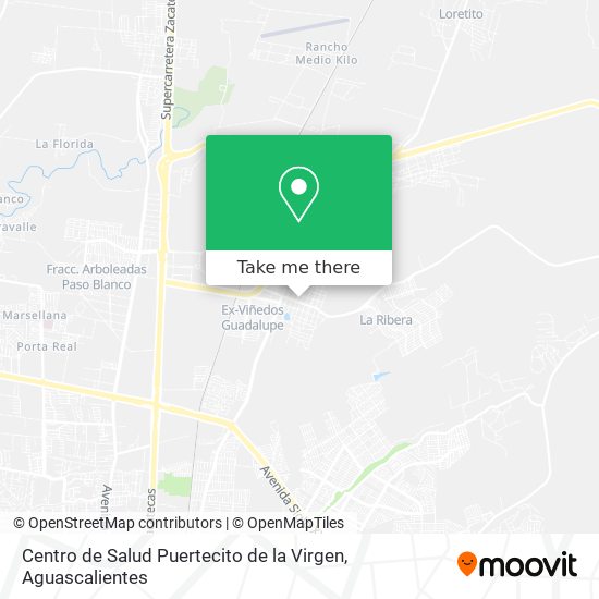 Centro de Salud Puertecito de la Virgen map
