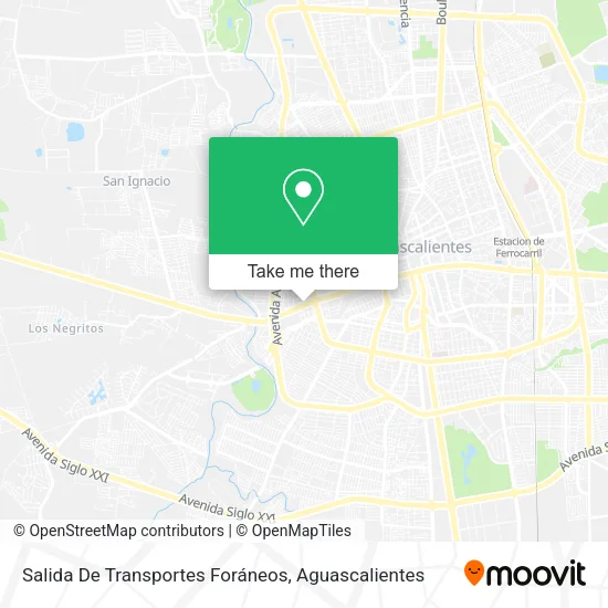 Salida De Transportes Foráneos map