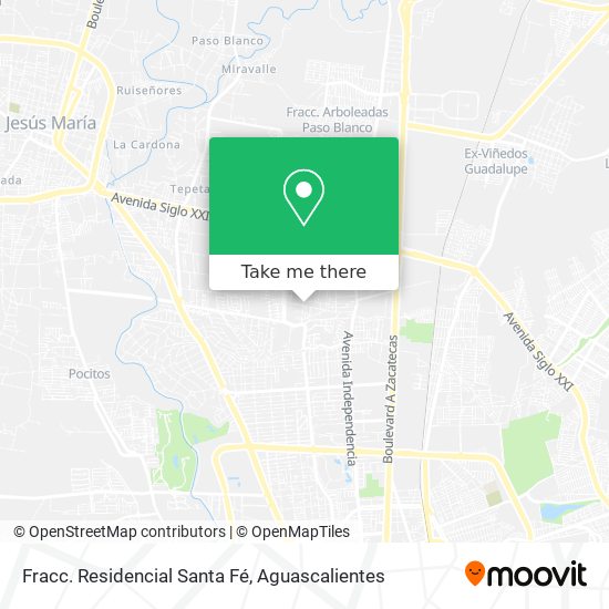 Mapa de Fracc. Residencial Santa Fé