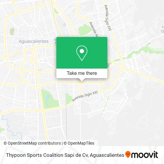 Mapa de Thypoon Sports Coalition Sapi de Cv