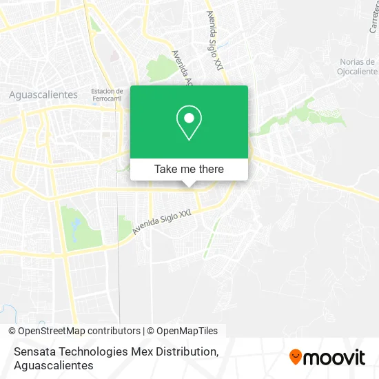 Sensata Technologies Mex Distribution map