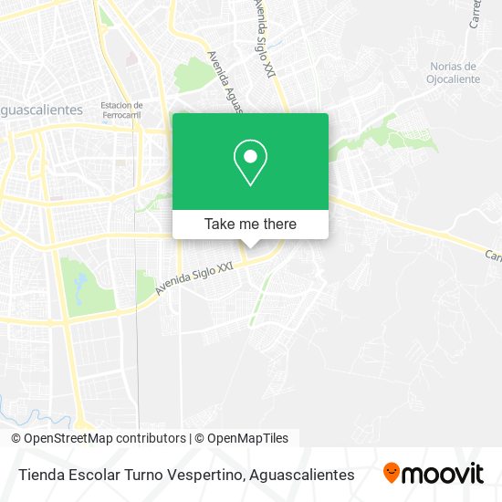 Mapa de Tienda Escolar Turno Vespertino