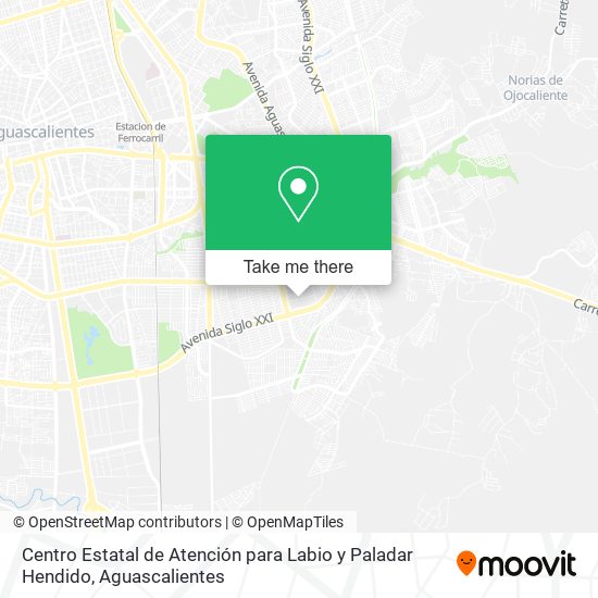 Centro Estatal de Atención para Labio y Paladar Hendido map